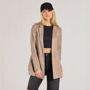 Plaid Stradivarius Casual Blazer with Pockets